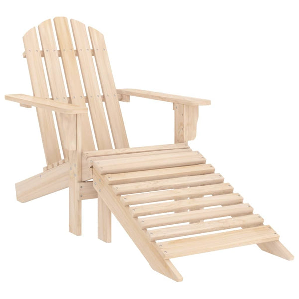 Adirondack-Gartenstuhl mit Hocker Decsuk (Fichte)