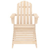 Adirondack-Gartenstuhl mit Hocker Decsuk (Fichte)