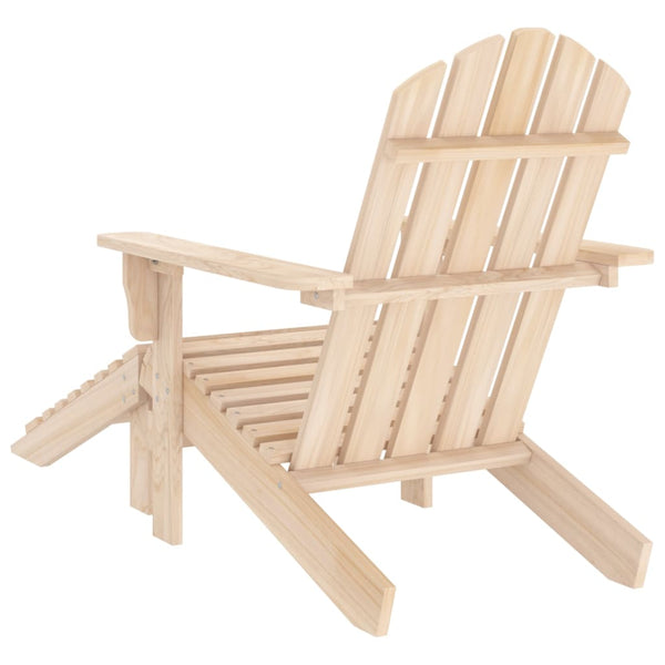 Adirondack-Gartenstuhl mit Hocker Decsuk (Fichte)