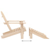 Adirondack-Gartenstuhl mit Hocker Decsuk (Fichte)