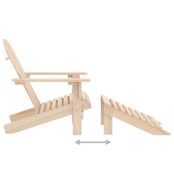 Adirondack-Gartenstuhl mit Hocker Decsuk (Fichte)