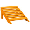 Oranger Adirondack-Gartenstuhl mit Hocker von Decsuk (sechs)