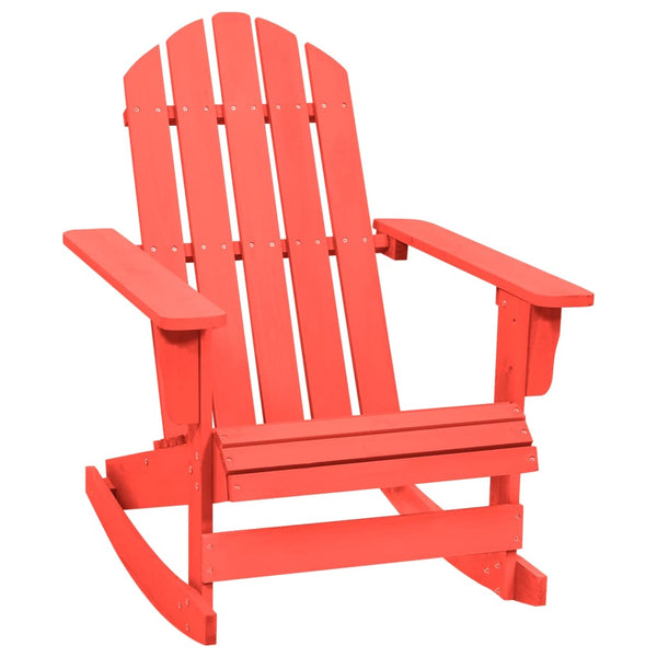Roter Adirondack-Schaukelstuhl Ramco (Fichte)