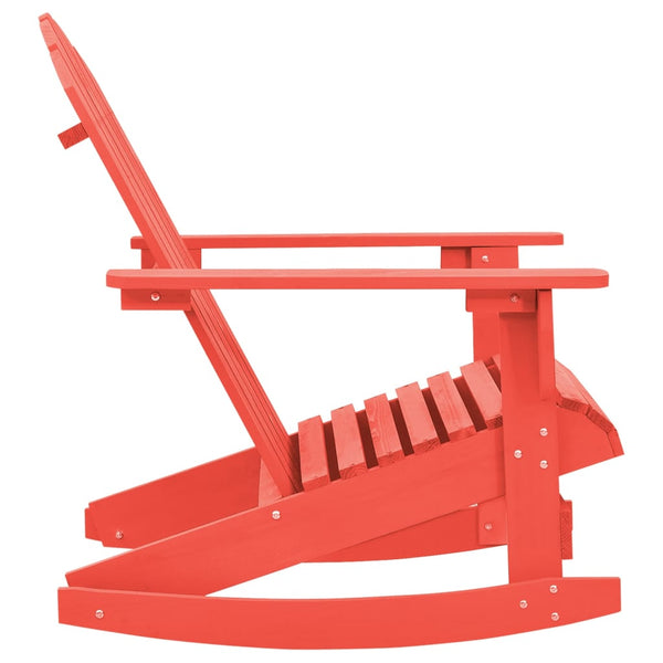 Roter Adirondack-Schaukelstuhl Ramco (Fichte)