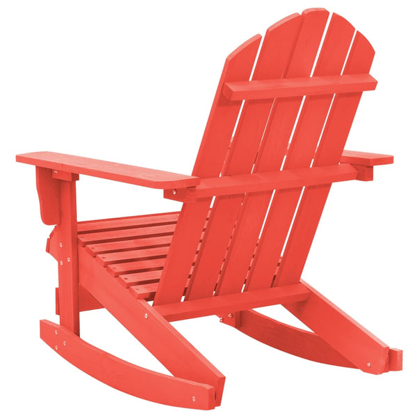 Roter Adirondack-Schaukelstuhl Ramco (Fichte)