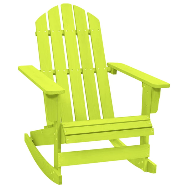 Grüner Adirondack-Gartenschaukelstuhl Ramco (Fichte)