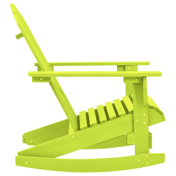 Grüner Adirondack-Gartenschaukelstuhl Ramco (Fichte)