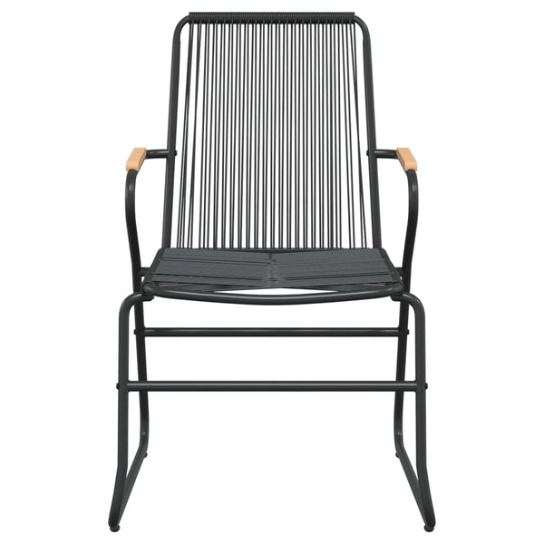 Musta ulkoruokailuryhmä Pasere 3-osainen (pvc rottinki)