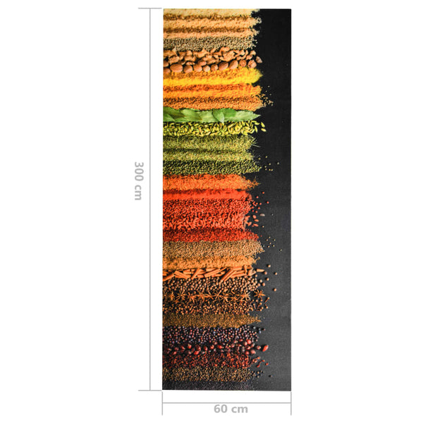 Waschbarer Küchenteppich Spice Bigan 60x300cm