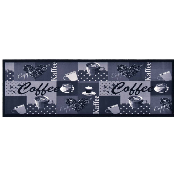Blauer waschbarer Küchenläufer Bigan 45x150cm (coffee)