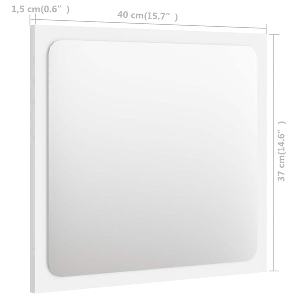 Weißes Badezimmermöbel-Set Dovi (2-teilig Spanplatte)