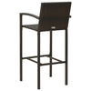 Braune Outdoor-Bar-Set Ulises 3-teilig (Polyrattan)
