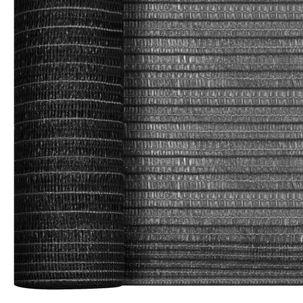 Anthrazitfarbener Sichtschutz Besirgemal 1,5x50 m (HDPE 75 g/m²)