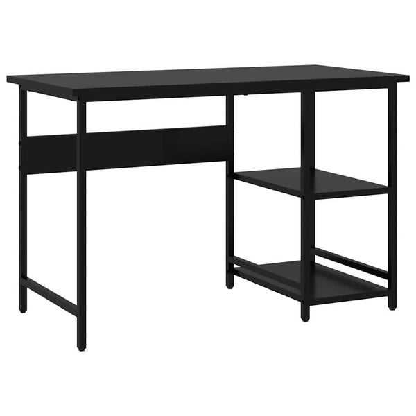 Schwarzer Computertisch Samaila 105x55x72cm (MDF/Metall)