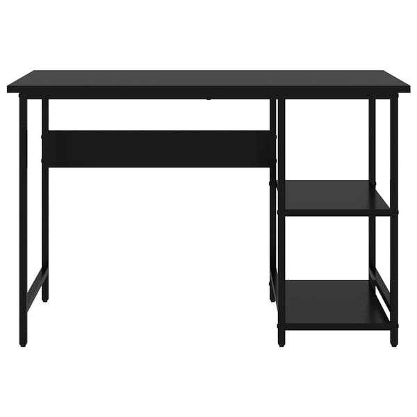 Schwarzer Computertisch Samaila 105x55x72cm (MDF/Metall)