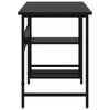 Schwarzer Computertisch Samaila 105x55x72cm (MDF/Metall)
