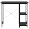 Schwarzer Computertisch Toedor 80x40x72cm (MDF/Metall)