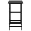 Schwarzer Computertisch Toedor 80x40x72cm (MDF/Metall)