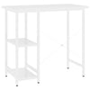 Valkoinen tietokonepöytä Toedor 80x40x72cm (mdf/metalli)