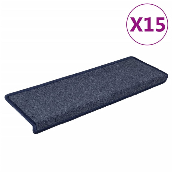 Graue und blaue Treppenmatten Dorul 65x21x4cm (15 St.)