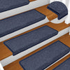Graue und blaue Treppenmatten Dorul 65x21x4cm (15 St.)