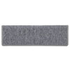 Treppenmatten Dorul, weiß und grau, 65x21x4cm (15 Stück)