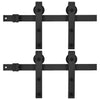 Schwarzes Schiebetür-Montageset Exevie 183cm (2 Stück)