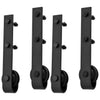 Schwarzes Schiebetür-Montageset Exevie 183cm (2 Stück)