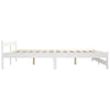 Weißes Bettgestell Carani 200x200cm (Kiefer)