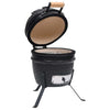 Schwarzer Kamado 2-in-1 Grill/Smoker Keramik Duc 56cm