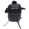 Schwarzer Kamado 2-in-1 Grill/Smoker Keramik Duc 56cm