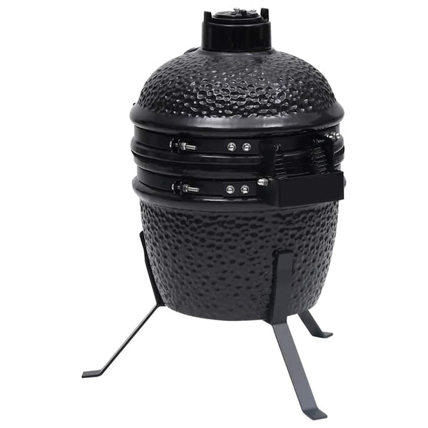 Schwarzer Kamado 2-in-1 Grill/Smoker Keramik Duc 56cm