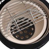 Schwarzer Kamado 2-in-1 Grill/Smoker Keramik Duc 56cm