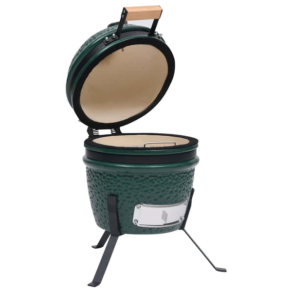 Grüner Kamado 2-in-1 Grill/Smoker Keramik Duc 56cm