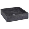Schwarzes Waschbecken Albumita 40x40x10cm (Marmor)