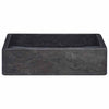 Schwarzes Waschbecken Albumita 40x40x10cm (Marmor)