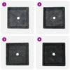 Schwarzes Waschbecken Albumita 40x40x10cm (Marmor)