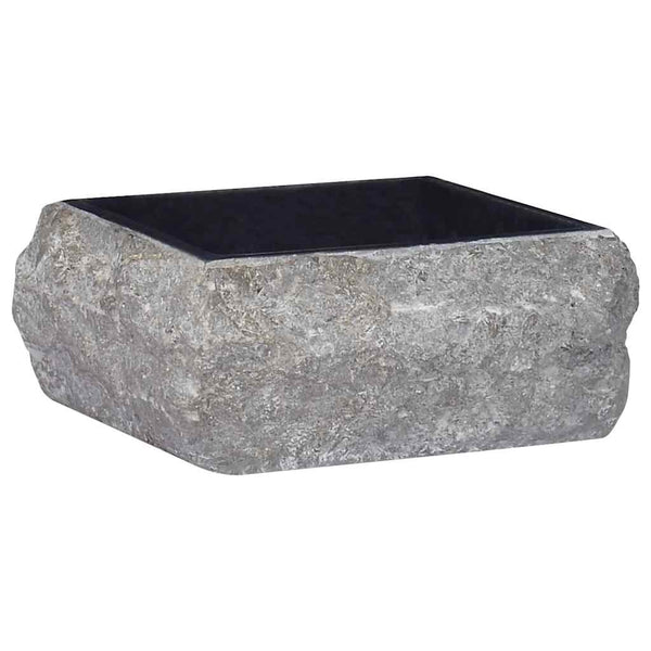 Schwarzes Waschbecken Alfons 30x30x13cm (Marmor)