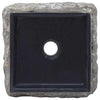 Schwarzes Waschbecken Alfons 30x30x13cm (Marmor)