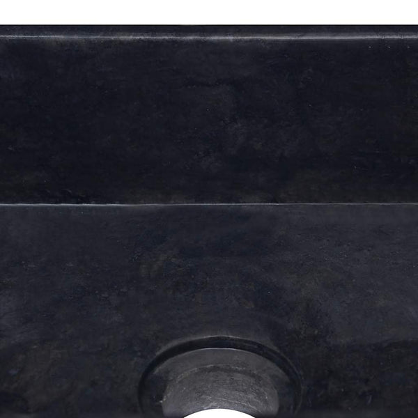 Schwarzes Waschbecken Alfons 30x30x13cm (Marmor)
