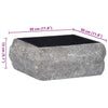 Schwarzes Waschbecken Alfons 30x30x13cm (Marmor)