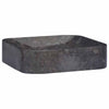 Schwarzes Waschbecken Borigyuri 40x40x10cm (Marmor)
