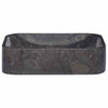 Schwarzes Waschbecken Borigyuri 40x40x10cm (Marmor)