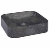 Schwarzes Waschbecken Borigyuri 40x40x10cm (Marmor)