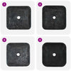 Schwarzes Waschbecken Borigyuri 40x40x10cm (Marmor)