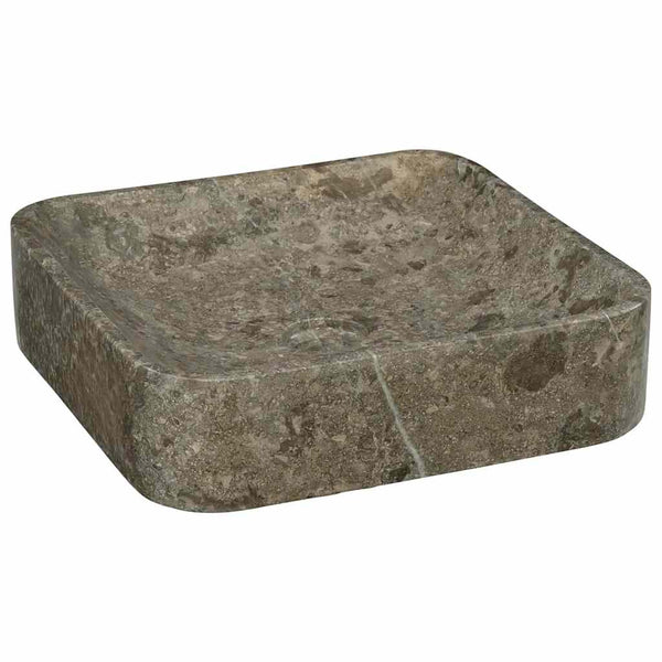 Graues Waschbecken Borigyuri 40x40x10cm (Marmor)