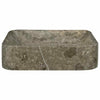 Graues Waschbecken Borigyuri 40x40x10cm (Marmor)