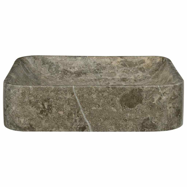 Graues Waschbecken Borigyuri 40x40x10cm (Marmor)