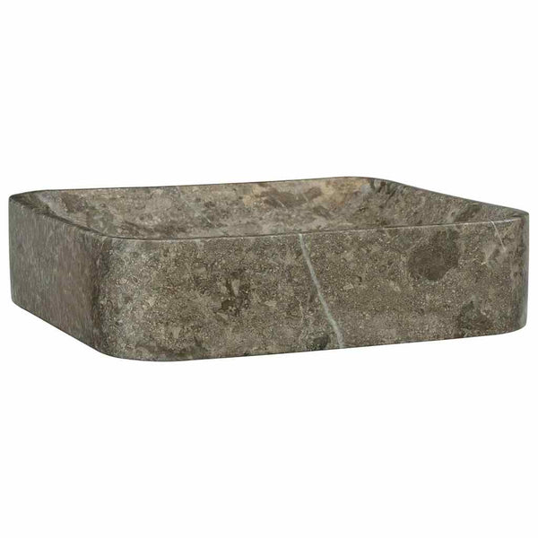 Graues Waschbecken Borigyuri 40x40x10cm (Marmor)