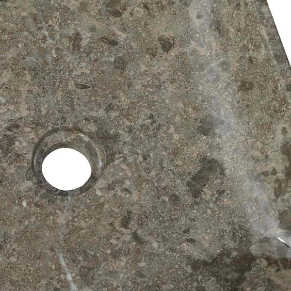 Graues Waschbecken Borigyuri 40x40x10cm (Marmor)